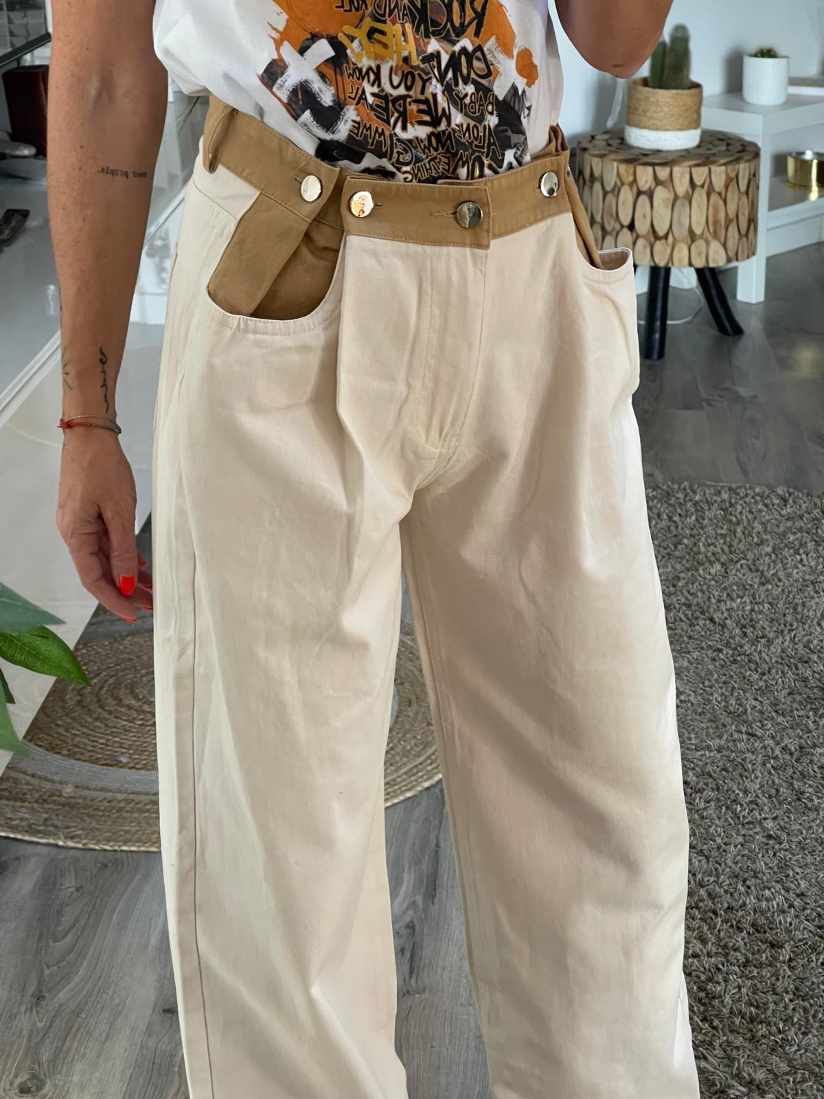 PANTALÓN ROMA CRUDO - Imagen 2