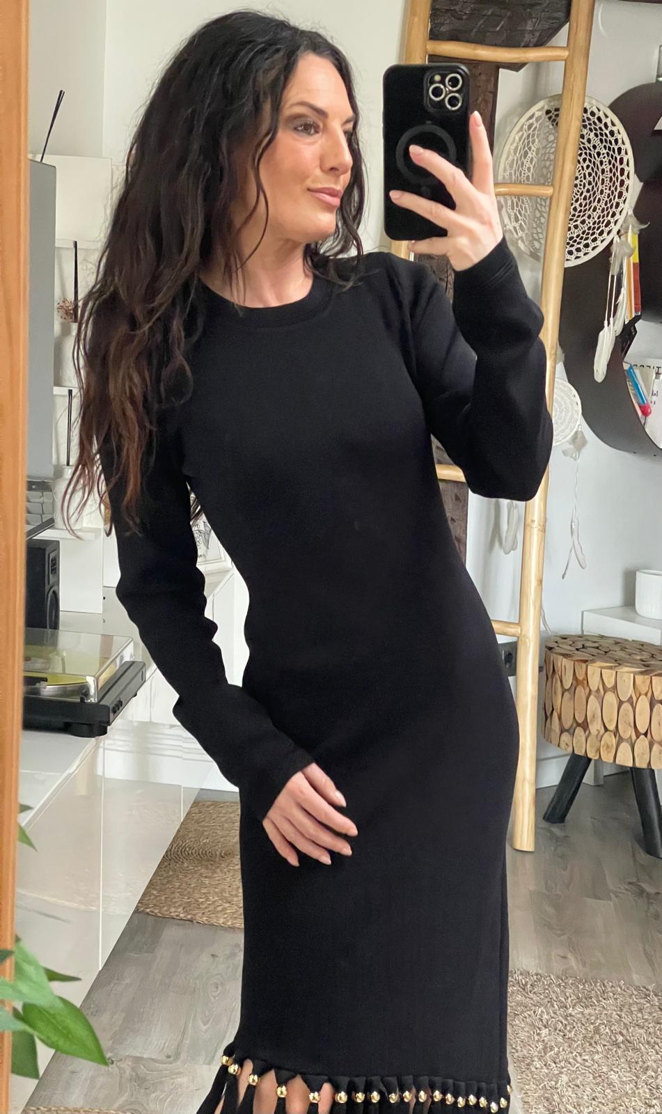 VESTIDO ARIZONA NEGRO - Imagen 3