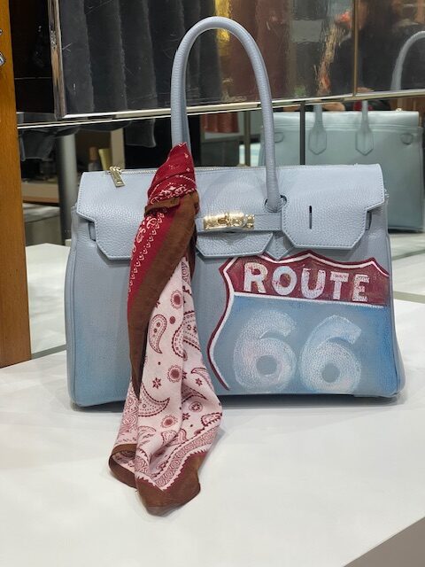 BOLSO PIEL " RUTA 66 " CIUDADELLA BY BEGIN THE BEGIN