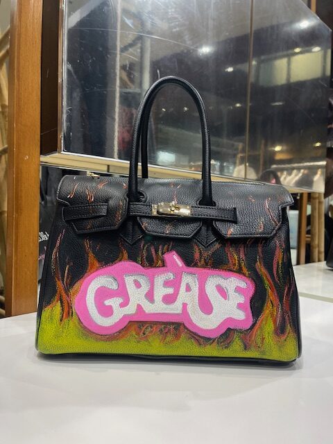 BOLSO PIEL " GREASE " CIUDADELLA BY BEGIN THE BEGIN