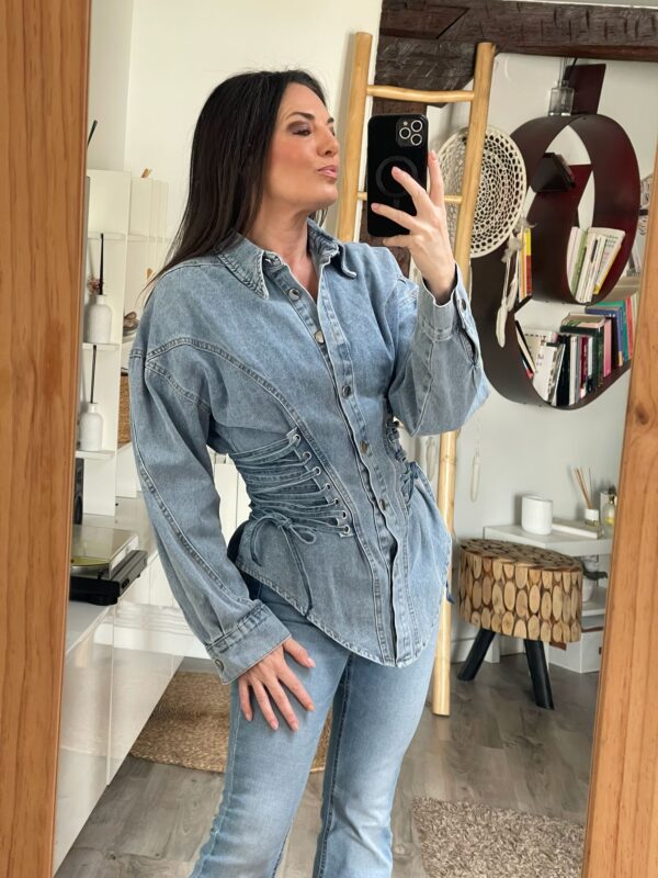 CHAQUETA VAQUERA BRENDA AZUL