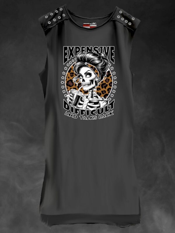 Vestido de mujer LaSaL PRINT gris oscuro