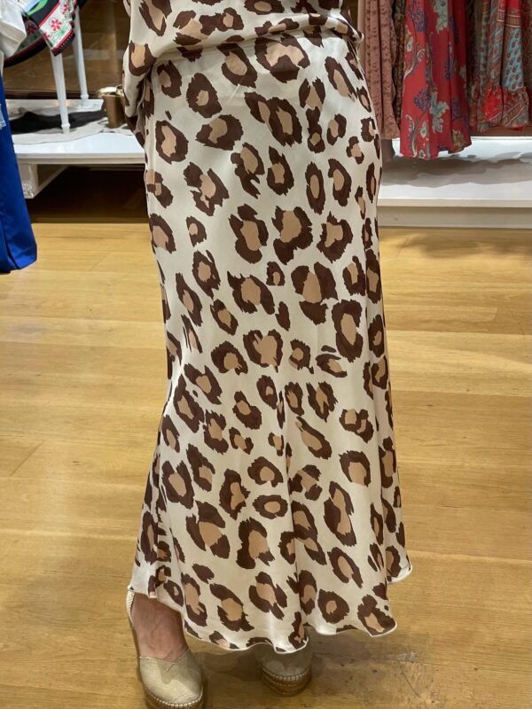 FALDA ANIMAL PRINT CRUDA Y MARRÓN