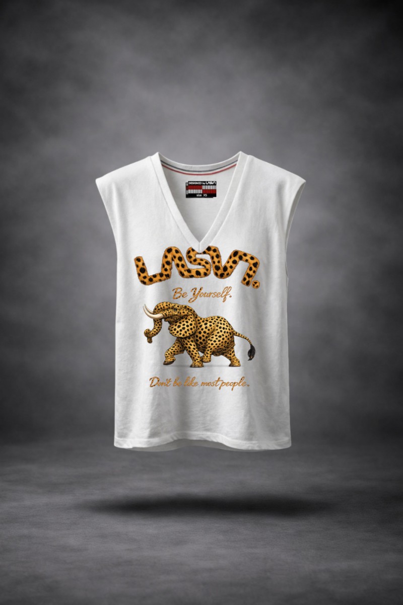 Camiseta de mujer LaSaL ELEFANT blanco - Imagen 3