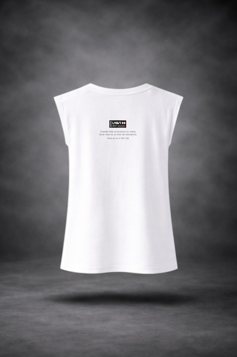 Camiseta de mujer LaSaL ELEFANT blanco - Imagen 2