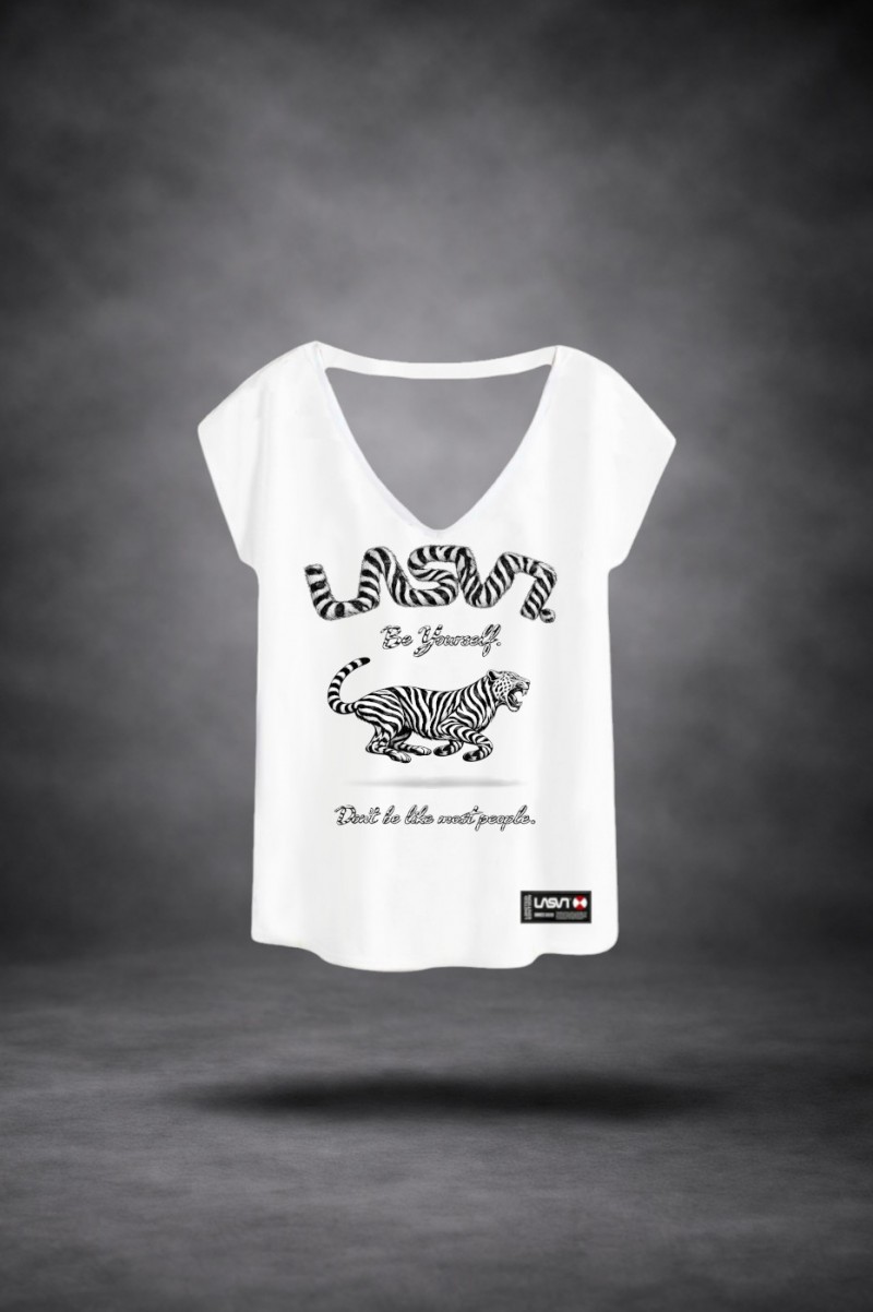Camiseta de mujer LaSaL GUEPARD blanco - Imagen 3