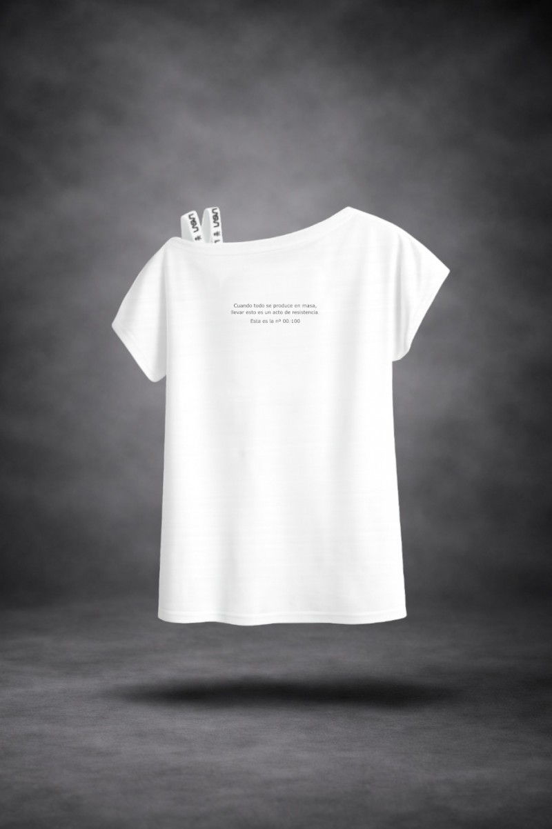 Camiseta de mujer LaSaL INVICTUS blanco - Imagen 2
