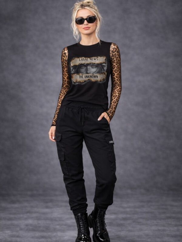 Camiseta de mujer LaSaL NEWS negro