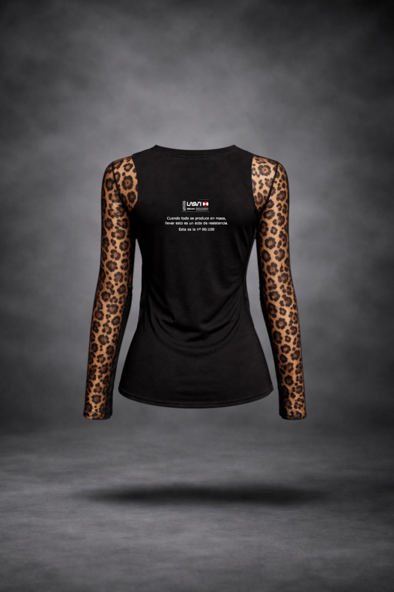 Camiseta de mujer LaSaL WHAT IS LOVE negro - Imagen 4