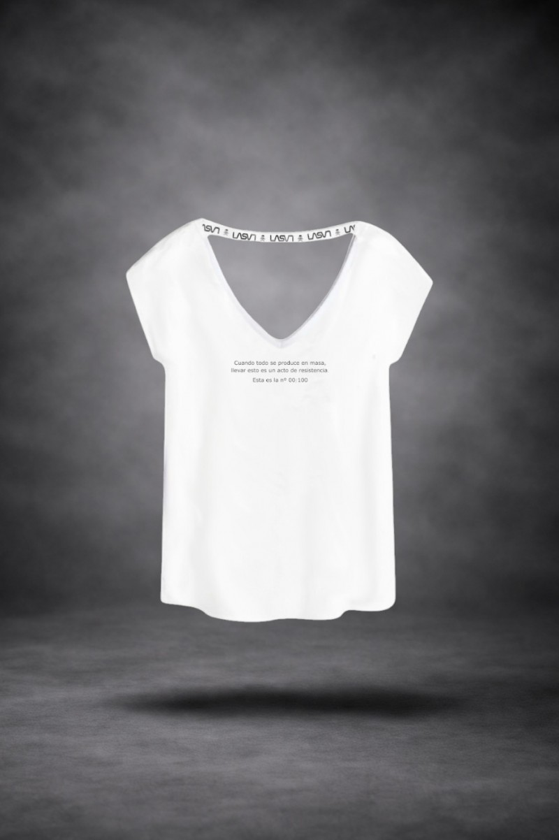Camiseta de mujer LaSaL PRINCESS blanco - Imagen 3