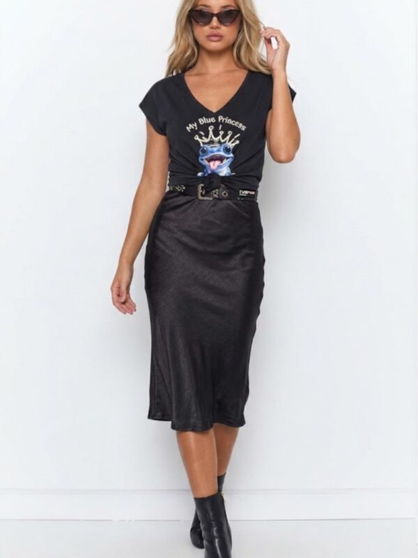 Camiseta de mujer LaSaL PRINCESS negro