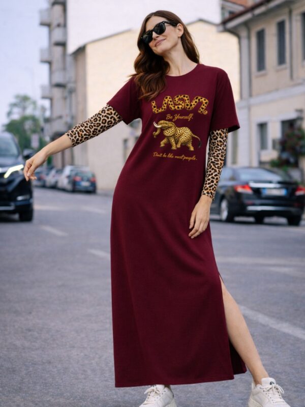 Vestido de mujer LaSaL ELEFANT burdeos