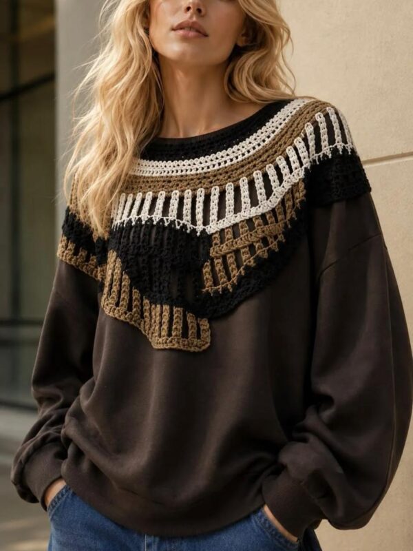 SUDADERA ALESSANDRA MARRÓN