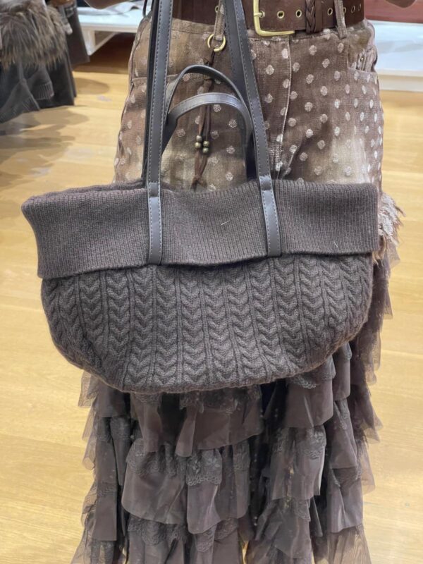 BOLSO DE LANA MARRÓN