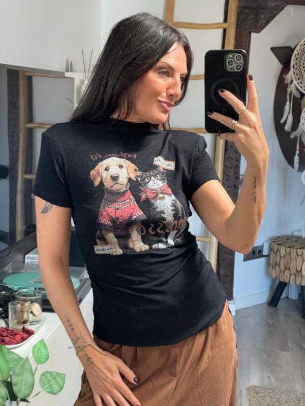 CAMISETA DOG NEGRA