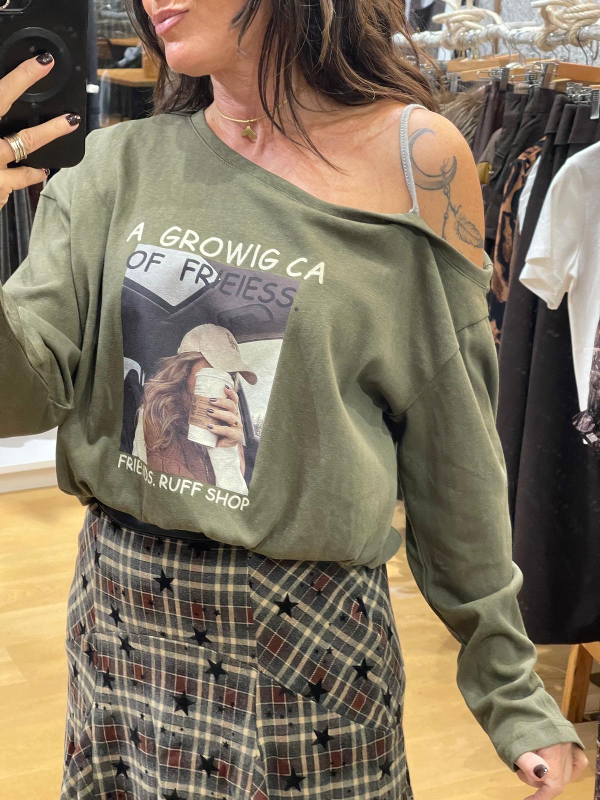 CAMISETA NICOLE KAKI - Imagen 2